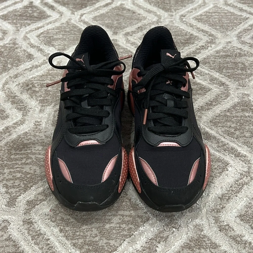 Puma RS-X Collection Black/Rose Women Running Sneakers/ Size 7.5/ Like New - Picture 6 of 11
